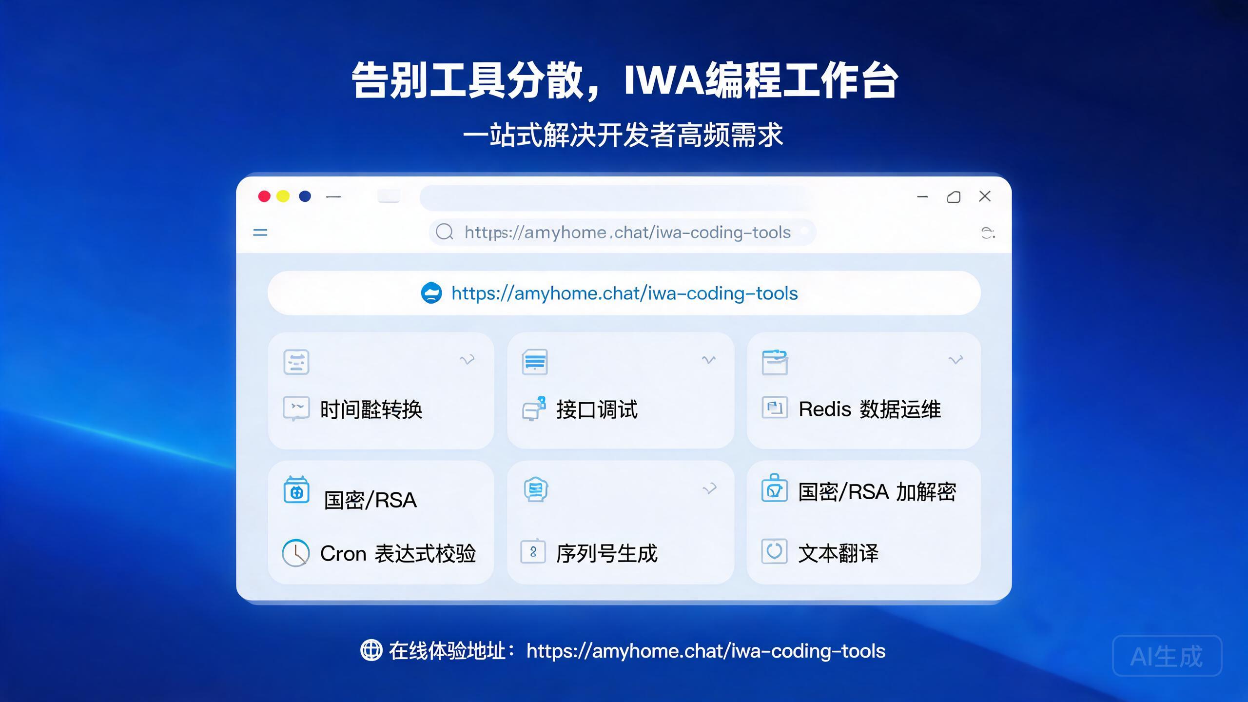 告别工具分散，IWA编程工作台一站式解决开发者高频需求